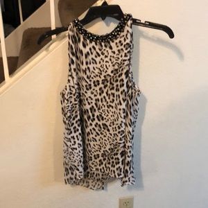 Jennifer Lopez, Sheer Animal Print Blouse